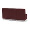 Lesro Siena Lounge Reception Armless 3 Seat Tandem Seating No Center Arms, Brushed Steel, RF Nebbiolo Uph SN3102 - alternate 2
